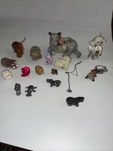 Lote de 18 estatuillas de hipopótamo de colección con sello, Wade, estaño, torino, LEP - Imagen 1 de 9