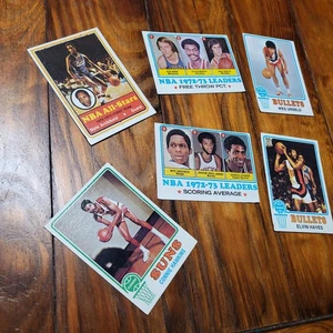 NBA 1970s Basketball Card Lot (6) 70s Unseld Hayes Abdul Jabbar HZP - Picture 1 of 6