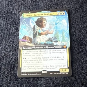 Zimone, Paradox Sculptor (Extended Art) Foundations Regular Near Mint 483 - Picture 1 of 3