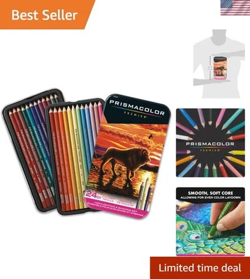 Premier 24 Pack Soft Core Colored Pencils for Vibrant Shading and Highlighting - Image 1 of 4
