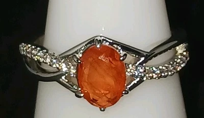 Cuarzo naranja amanecer fusión natural Sincerely Mine talla 8 RBP2195 Foto 1 de 4