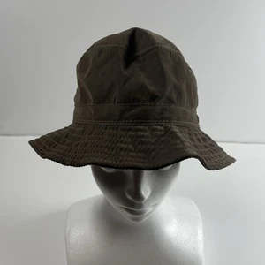 VINTAGE Burberry Fischerhut braun kariert gefüttert Medium hergestellt in den USA - Bild 1 von 5