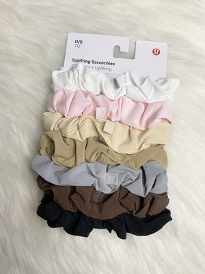 Lululemon Uplifting Scrunchies 7 Pack One Size BGLW/STLD New - Image 1 of 3