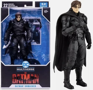 Figura de acto DC Multiverse Batman desenmascarado The Batman 7" McFarlane Robert Patterson. - Imagen 1 de 3
