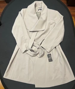 Lauren Ralph Lauren Damen Gürtel drapiert vorne Wickel Krepp Mantel Neu mit Etikett - Größe 2XL - Bild 1 von 10