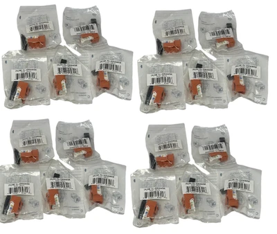 Lot of 20 – Monoprice Cat5e RJ45 Toolless Keystone Jack – Orange – NOS - Image 1 of 4