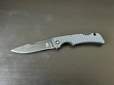 Gerber US1 Pocket Knife Lockback Plain Edge Blade Made In USA - Image 1 of 4