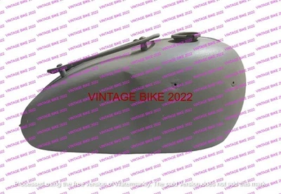 Triumph T120 Bonneville 3.5 Gallon Raw Petrol Tank + Parcel Rack/FIT FOR - Image 1 of 4