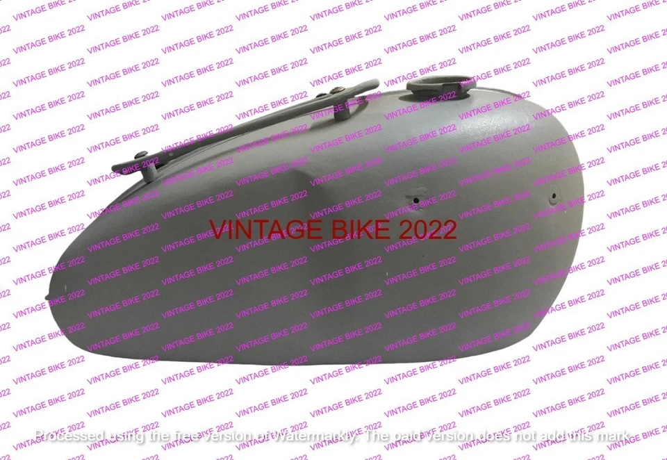 Triumph T120 Bonneville 3.5 Gallon Raw Petrol Tank + Parcel Rack/FIT FOR - Image 1 of 4