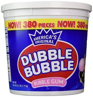 Dubble Bubble Gum, 53.9 Ounce - 380 Count Bucket