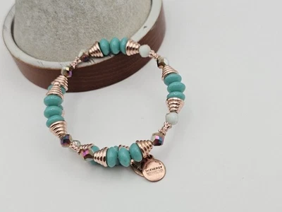 Pulsera con cuentas Alex Ani "Ocean Haven Beachy" acabado oro rosa brillante ✨️🎁 Foto 1 de 4