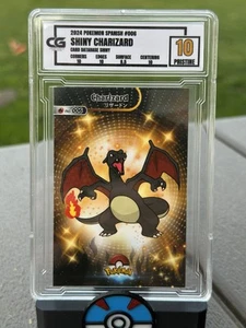 2024 Shiny Charizard Pokemon Spanish CG 10 Pristine Card Database Shiny CGC PSA - Picture 1 of 1