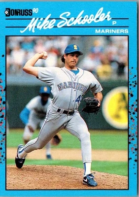 1990 Donruss Best of the AL Mike Schooler #82 Seattle Mariners Baseball Card - Image 1 of 2