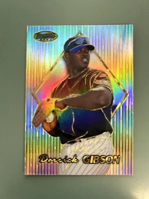 DERRICK GIBSON 1999 Bowman’s Best ATOMIC REFRACTOR #137; Serial #’d 42/100 - Image 1 of 2
