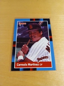 1988 DONRUSS #287 CARMELO MARTINEZ San Diego Padres Baseball Card, Outfield (VG) - Picture 1 of 2