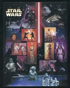 4143 Star Wars feuille de 15 timbres 41 ¢ neuf dans son emballage d'origine - Photo 1/4