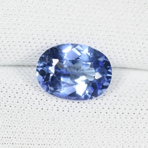 1,76 ct GLITZERNDER HELLLILA BLAU 100 % NATÜRLICHER TANSANIT OVAL siehe Vdo SPL - Bild 1 von 2