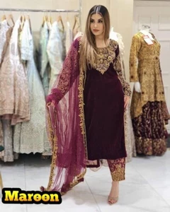 Lehenga choli party wear lehnga designer Indian wedding Readymade eid new - Picture 1 of 14