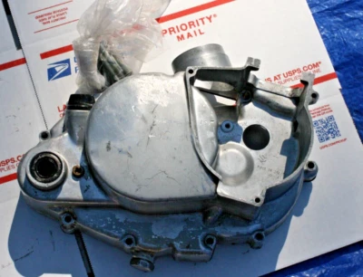 1970-71 Suzuki TC90 / 90cc OEM  RH ENGINE CASE W/SCREWS/ VIN#TC90-58421 - Image 1 of 3