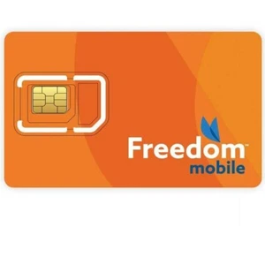 Freedom Mobile Carte Multi SIM Nano Micro Régulière 5G LTE Prépayée ou Postpayée 3 en 1 - Photo 1 sur 2
