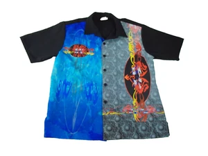 VINTAGE WD Sportswear Shirt Herren XL Liquid Chinese Print Skater Grunge Mall 90s - Bild 1 von 12