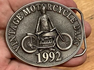 AMA Vintage Motorcycle Days 1992 Ltd Edition Belt Buckle American Association - Picture 1 of 4
