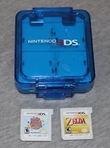 Bundle Nintendo 3ds Legend of Zelda Ocarina of Time Bust A Move Universe con custodia - Foto 1 di 9
