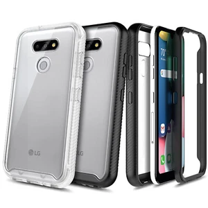 Funda transparente ultra delgada para teléfono LG K8x (2020) + protector de pantalla incorporado - Imagen 1 de 15