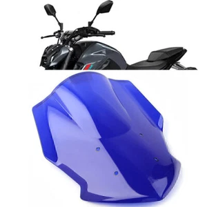 Motorcycle Windshield Wind Deflector W/ Bracket For Yamaha MT-07 2018-2020 Blue - Imagen 1 de 7