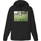 'Beagle Sitting On Grass' Adult Hoodie / Hooded Sweater (HO106937)
