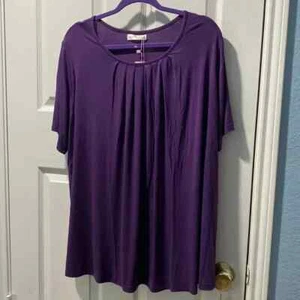 MANER Women's Size XXL Tops Short Sleeve Flowy Shirts Casual Blouses Tunic Tops - Picture 1 of 4