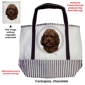 Canvas Tote - Chocolate Cockapoo - Picture 1 of 1