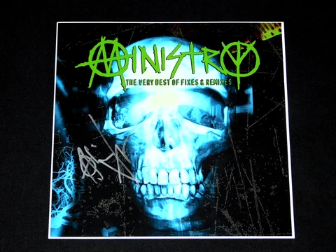 AL JOURGENSEN MINISTRY SIGNED FIXES & MIXES 12X12 ALBUM COVER PHOTO!!! Cover