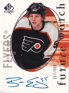 2005-06 SP Authentic #215 Ben Eager AUTO 257/999 RC - Picture 1 of 2