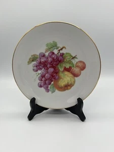 Vintage Zeh Scherzer Gold Rim Fruit Pattern Decorative Plates - Picture 1 of 4