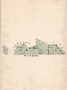 Mapa antiguo del condado de Kentucky de Fulton 1893 - Imagen 1 de 1
