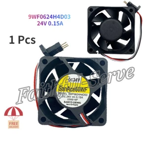 60*60*25MM For Sanyo Ace 60WF 9WF0624H4D03 Fanuc Servo Amplifier Fan DC24V 0.15A - Picture 1 of 4