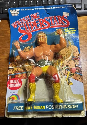 1985 LJN Wrestling Superstars HULK HOGAN Rookie Action Figure Bubble MOC Unpunch Cover