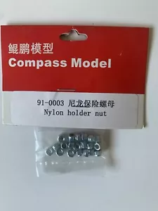 91-0003 3mm Lock Nuts (20) Compass Model RC Helicopter Knight 50 New In Package - Picture 1 of 1