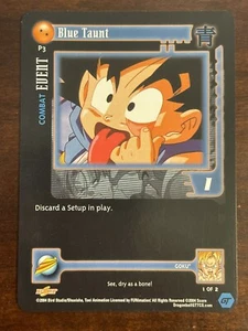 Dragon Ball GT Z CCG Blue Taunt Non Foil Rare LIMITED PROMO P3 DBZ SCORE TCG - Picture 1 of 11