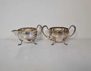 Vintage oder Antik Hunt Silver Co. Sterlingsilber Sahne und Zucker Set #153 - Bild 1 von 11