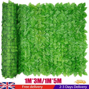 6M/10M artificial hedge fake ivy garden fence privacy shielding roll wall panel - Picture 1 of 9