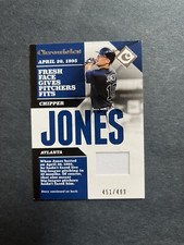 2017 Panini Chronicles Swatches /499 Chipper Jones #CS-CJ HOF