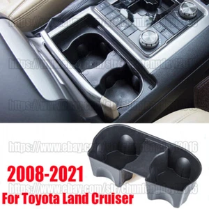 For Toyota Land Cruiser 08-21 Car Black Console Water Cup Storage Box Frame Trim - Bild 1 von 8