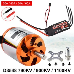 D3548 1100KV/900KV/790KV Brushless Motor 30-60A ESC For RC Fixed Wing Air Plane - Picture 1 of 37