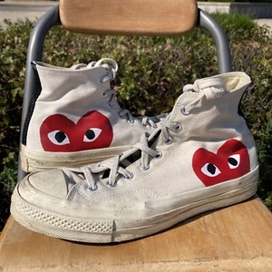 Größe 9 - Converse Comme des Garçons Play x Chuck 70 2015 High Milk - Bild 1 von 11