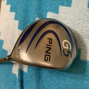 Ping G5 460cc Titanium Driver With ALDILA NVS 65-Stiff Flex. Has Little Dent - Picture 1 of 12