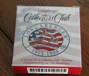 Longaberger Collectors Club 25 aniversario 1973 - 1998 nuevo en caja. Artículo #32492 - Imagen 1 de 3