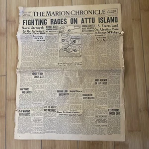 Die Marion Chronik Zeitung 2. Weltkrieg Berichterstattung 14. Mai 1943 - Bild 1 von 2