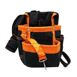 Electrical Tool Bag Waist Belt Pouch Screwdrivers Hammer Pencil Holder Storage - Picture 1 of 14
